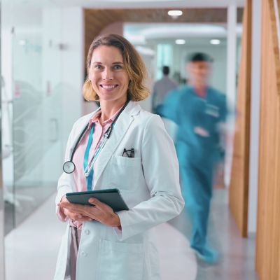 female doctor at hospital