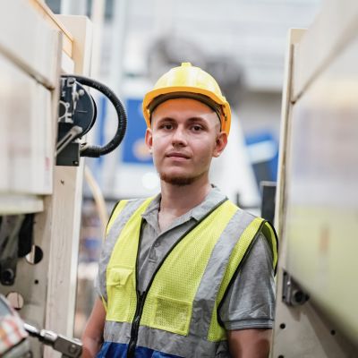 industrial worker in manufacturing